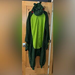 Green Dinosaur alligator crocodile Costume Onesie